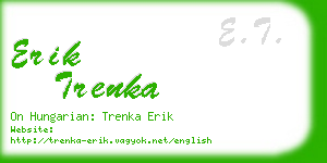 erik trenka business card